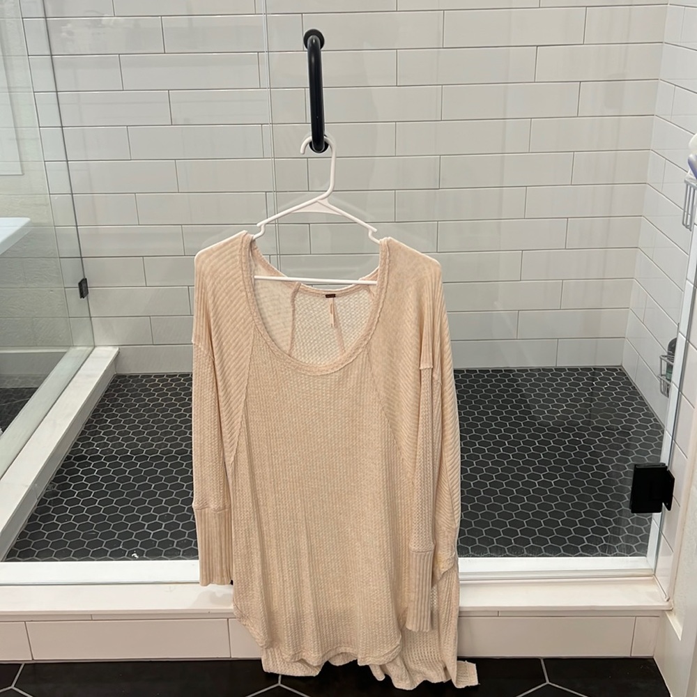 Free people long sleeve relaxed fit shirt